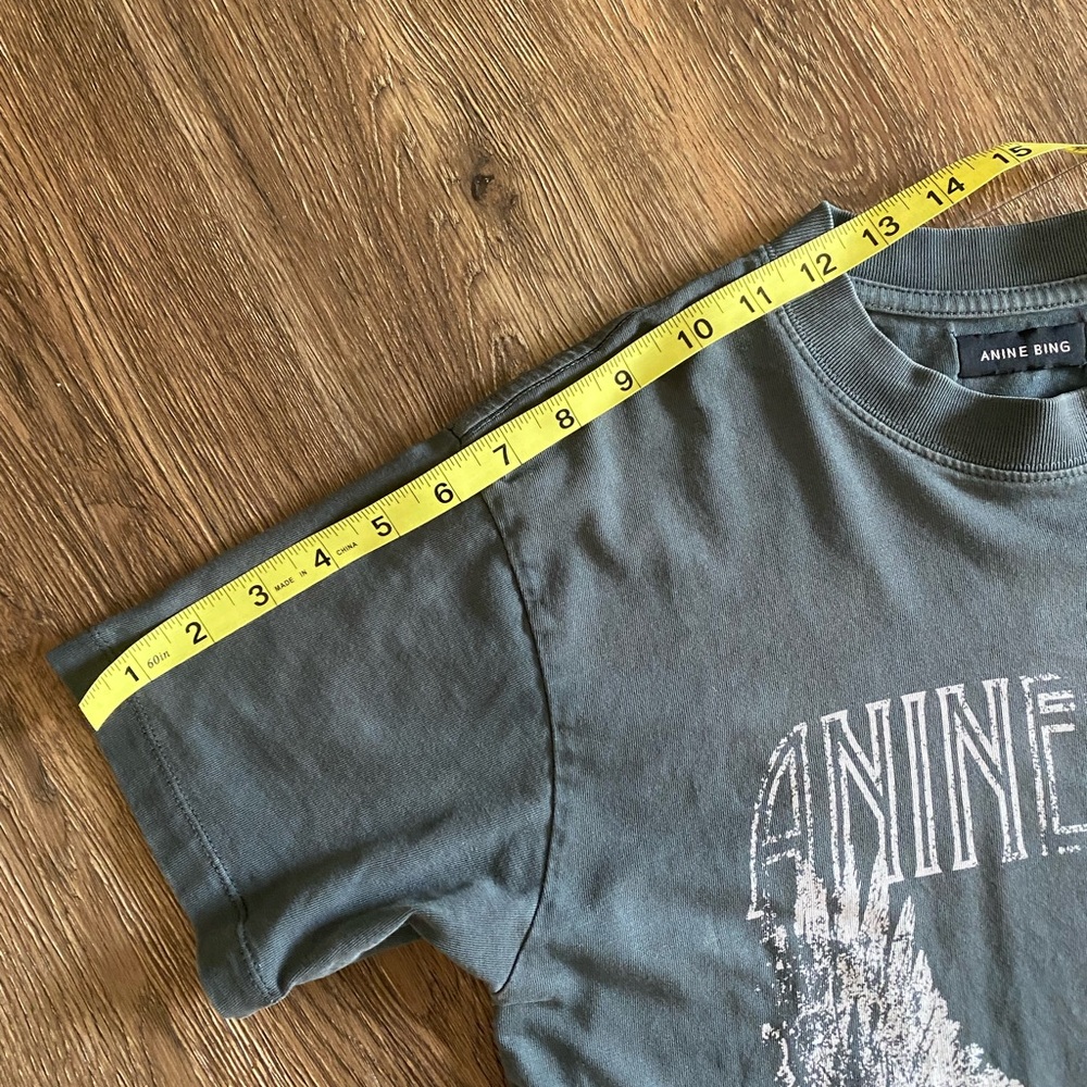 Anine Bing Olive T-Shirt - Picture 6 of 11